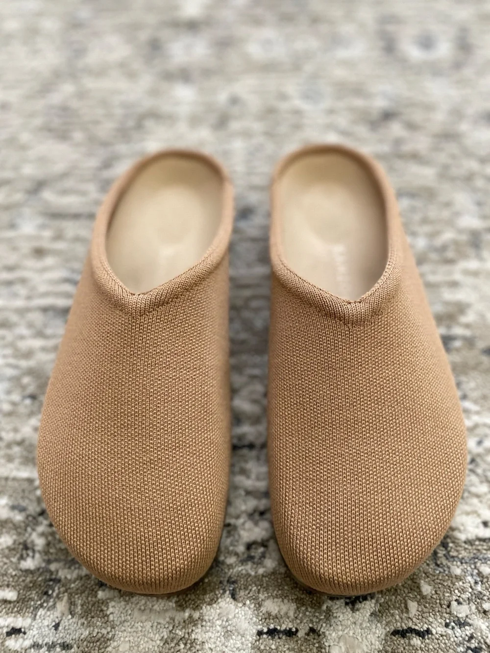 Rothy's The Casual Clog Butternut Size 10 Merino Wool Tan Beige - Picture 2 of 6